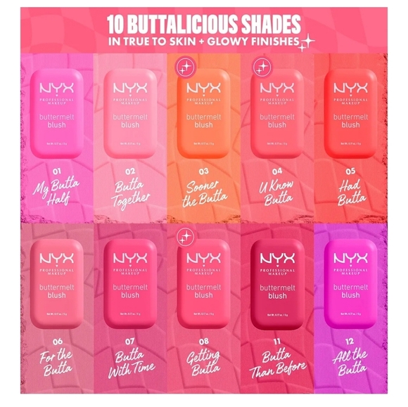 NYX Professional Makeup Buttermelt Blush Vibrant U Know Butta 04 - Picture 7 of 7